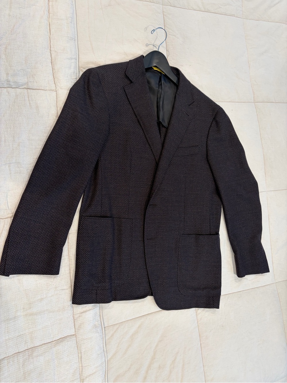 Canali Textured Dark Brown Wool Sport Coat